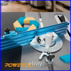 High Precision Miter Gauge System with 27 Stops & Adjustable Multi-Track Fence High Precision Miter Gauge System with 27 Stops & Adjustable Multi-Track Fence
