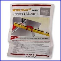 INCRA MITER3000SE Miter Gauge, 27 49 Telescoping Fence & Flip Shop Stop