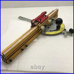 Incra Definition adjustable v120 Miter woodworker shop stop used red Gold