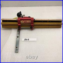 Incra Definition adjustable v120 Miter woodworker shop stop used red Gold