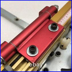 Incra Definition adjustable v120 Miter woodworker shop stop used red Gold