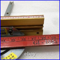 Incra Definition adjustable v120 Miter woodworker shop stop used red Gold