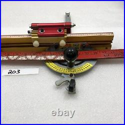 Incra Definition adjustable v120 Miter woodworker shop stop used red Gold