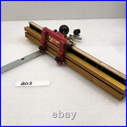 Incra Definition adjustable v120 Miter woodworker shop stop used red Gold