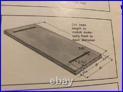 Incra Jig Pro Fence Positioner, books, templates, New Bit Set, Table SawithRouter