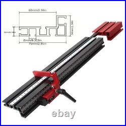 JCFANTS Miter Saw Fence for Woodworking Accessories, 75 T-Track Table Fence S