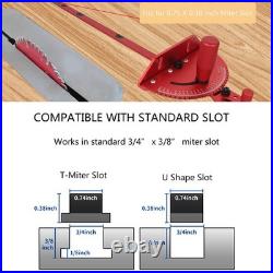 JCFANTS Table Saw Miter Gauge Works withTable Saws, Band Saw and Router Table