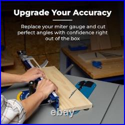 Kreg Precision Miter Gauge System Adjustable Table Saw Miter Gauge Fence