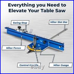 Kreg Precision Miter Gauge System Adjustable Table Saw Miter Gauge Fence Kreg Precision Miter Gauge System Adjustable Table Saw Miter Gauge Fence