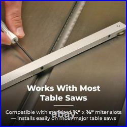 Kreg Precision Miter Gauge System Adjustable Table Saw Miter Gauge Fence Hig