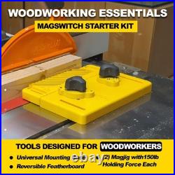 Magswitch Woodworking Tools Starter Kit and Accessories, with Featherboard