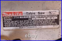 Makita 2708 with stand and fence