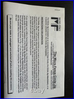 Micro Fence Circle Jig Attachment NEW OPEN BOX