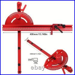 Miter Gauge Aluminum Profile Fence With Track Stop Sawing Assembly Angle Ruler