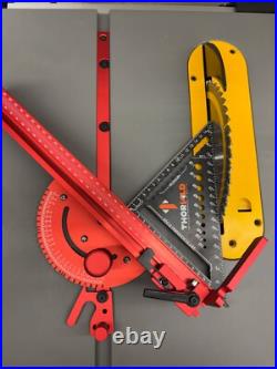 Miter Gauge Aluminum Profile Fence with Track Stop Sawing Assembly Angle Ruler