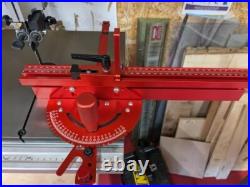 Miter Gauge Aluminum Profile Fence with Track Stop Sawing Assembly Angle Ruler