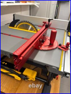 Miter Gauge Aluminum Profile Fence with Track Stop Sawing Assembly Angle Ruler