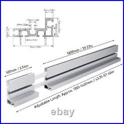 Miter Gauge Fence 1100-1460mm Adjustable Table Saw Miter Gauge Fence Tool