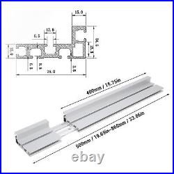 Miter Gauge Fence 50-86cm Adjutsable Telescoping Miter Extension Fence Miter Gauge Fence 50-86cm Adjutsable Telescoping Miter Extension Fence