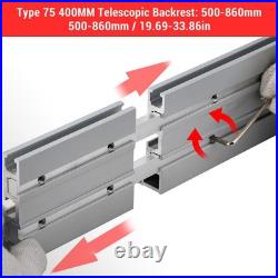 Miter Gauge Fence 50-86cm Adjutsable Telescoping Miter Extension Fence For NEW