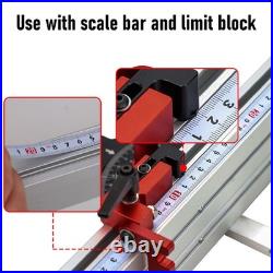 Miter Gauge Fence Aluminum Alloy Telescoping 1100-1460mm Adjustable Ta BT0