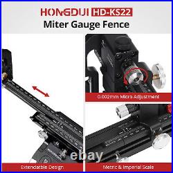 Miter Gauge Fence Aluminum Table Saw Fence Multi T-Track Fence Woodworking Miter