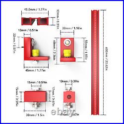 Miter Gauge Fence High Accuracy Aluminum Alloy Table Saw Miter Gauge Accessory