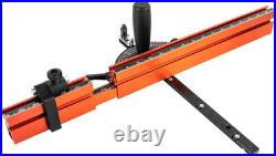 Miter Gauge Fence System for Table Saws 22 to 36 Inch Extendable Fence, Flip S
