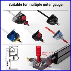 Miter Gauge Fence T Slot Track Aluminum Alloy Wear Resistant Accurate Tablesaw