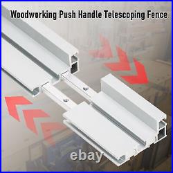 Miter Gauge Fence T Track 900-1260mm Telescoping Flip Fence For Router Table