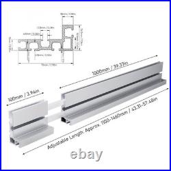Miter Gauge Fence Table Saw Miter Gauge Fence Aluminum Alloy For Woodworking Miter Gauge Fence Table Saw Miter Gauge Fence Aluminum Alloy For Woodworking
