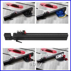 Miter Gauge Fence Tablesaw Extension System Accurate Aluminum Alloy T Slot DSO