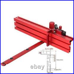 Miter Gauge and Fence with Track Stop Sawing Assembly Angle Ruler for Table