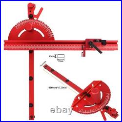 Miter Gauge and Fence with Track Stop Sawing Assembly Angle Ruler for Table