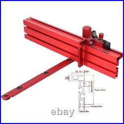 Miter Gauge and Fence with Track Stop Sawing Assembly Angle Ruler for Table