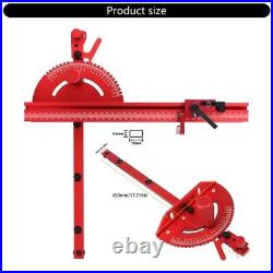 Miter Gauges Fence With Track Stop Sawing Rulers for Table Router Assembly