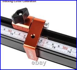 Miter Saw Fence System with Adjustable Flip Stop 68 Expandable Aluminum Track