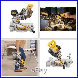 Miter Table Saw Cordless Lithiumion Adjustable Stainless Steel Sliding Fence Cut