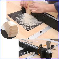 Mortise Tenon Cutting Fence Table Saw Router Miter Gauge Slotting Jig Ruler Tool