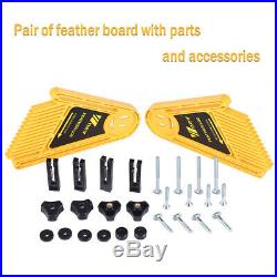 Multi-Function Double Feather Board Set for Router Table Saw Fence Woodworking