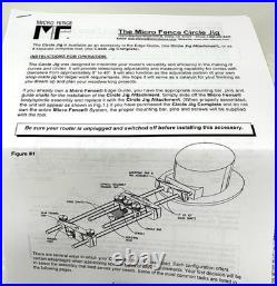 NEW MICRO FENCE CIRCLE JIG Attachment For Router Open Box