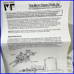 NEW MICRO FENCE CIRCLE JIG Attachment For Router Open Box