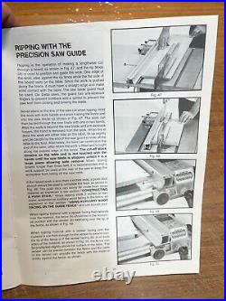 (! NOT Unisaw) Delta Precision Saw Guide Table Saw Rip Fence 422-39-012-2002