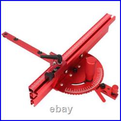 New 1Set Miter Gauge and 400MM Fence with Track Stop Sawing Assembly Angle Ruler