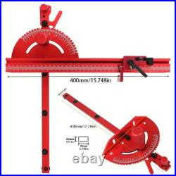 New Miter Gauge and 400MM Aluminium Fence With Track Stop Sawing Angle Ruler