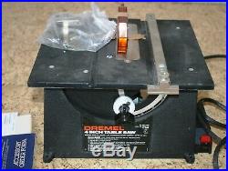 New, No Box Dremel 580-2 4 Table Saw, With Manual, Guide, Fence, Accessories Bag