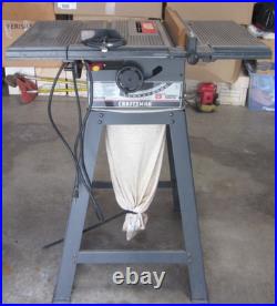 Older Craftsman 8-in. Table saw 8 with fence, miter guide, stand