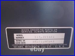 Older Craftsman 8-in. Table saw 8 with fence, miter guide, stand