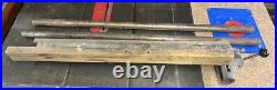 Original Delta Rockwell Unisaw Table Saw Jet Lock Fence & 1 3/8 Rails 44 Long Original Delta Rockwell Unisaw Table Saw Jet Lock Fence & 1 3/8 Rails 44 Long