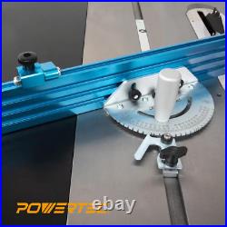 POWERTEC 24 In. X 3 In. Table Saw Precision Miter Gauge System Multi-Track Fence